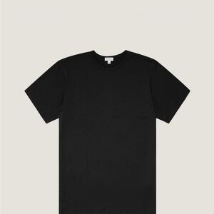 Sunspel classic Black T-Shirt xl new with out tags